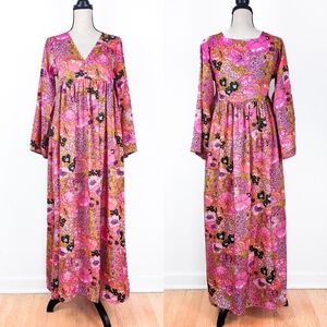 🦋LAST🦋 NWT Blue Boheme Hawaii Floral Printed Maxi Dress, Size S/M